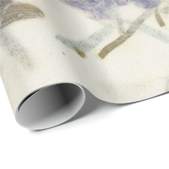 Papel De Regalo Mint Earth Iris Mulberry Ivoy (Esquina del rollo)