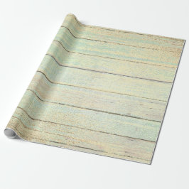 Papel De Regalo Mint Green Metallic Champaign Gold Wood Rustic