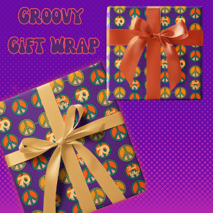 Papel De Regalo Mira quién es los gafas de paz hippie de los años 