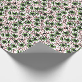 Papel De Regalo Mirada fija siniestra misteriosa de los globos del