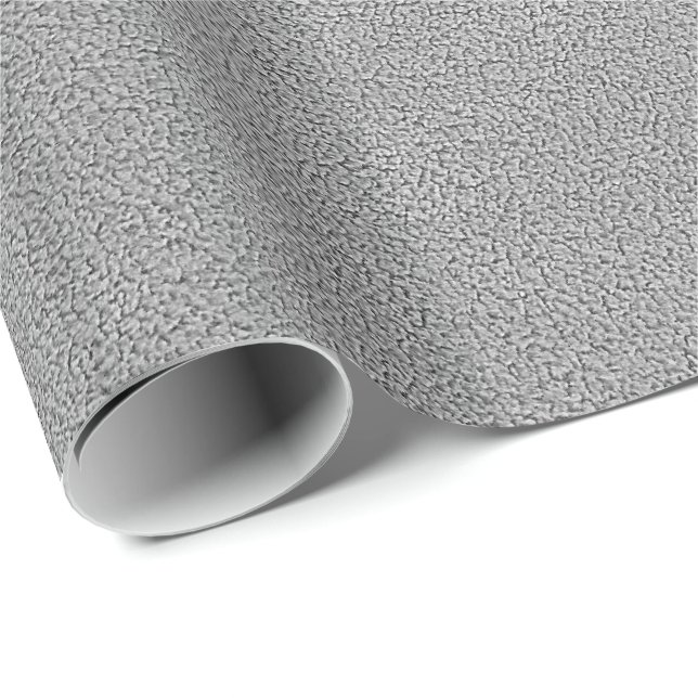 Papel De Regalo Mirada gris de Ultrasuede (Esquina del rollo)