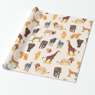 Papel De Regalo Miradas de Safari