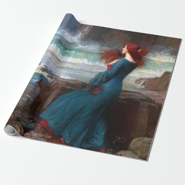 Papel De Regalo Miranda El Tempest John William Waterhouse (Desenrollado)