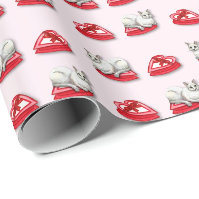 Papel De Regalo Mischievous Cat Wrapping Paper (Esquina del rollo)
