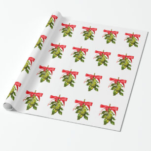 Papel De Regalo mistletoe de vacaciones