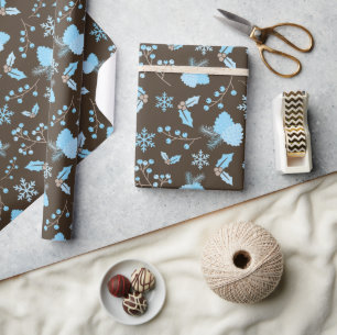 Papel De Regalo Mistletoe Pinecone Seamless