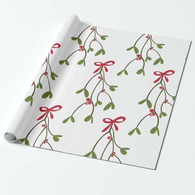 Papel De Regalo Mistletona (Desenrollado)