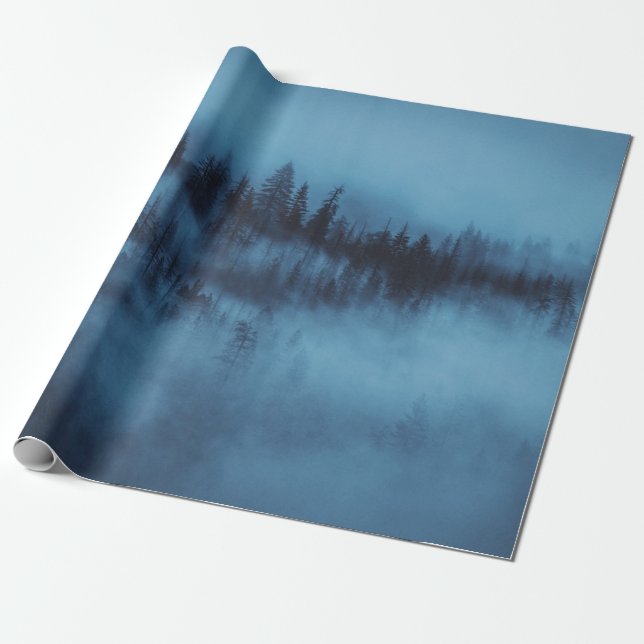 PAPEL DE REGALO MISTY PINE FOREST (Desenrollado)