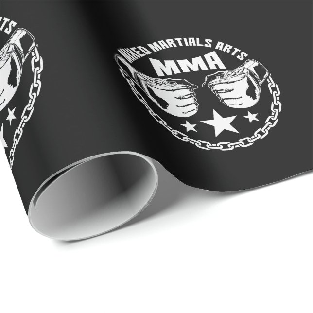 Papel De Regalo Mixed Martial Arts MMA (Esquina del rollo)