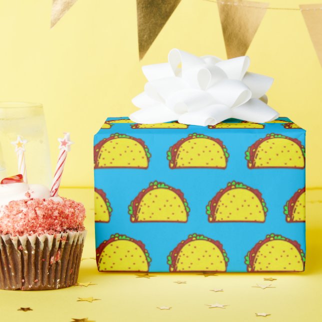 Papel De Regalo ¡Mmmm Tacos! (Fiesta de cumpleaños )