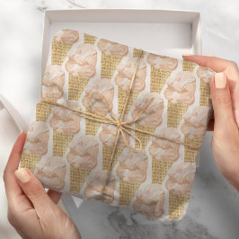 Papel De Regalo Moda Agua Moderna Helado verano
