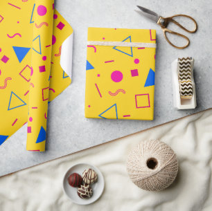 Papel De Regalo Moda artística audaz Boda contemporáneo Gracias