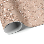 Papel De Regalo Moda atractiva rosada del crujido de la chispa de<br><div class="desc">papel de embalaje de encargo</div>