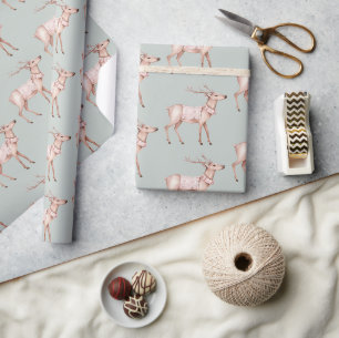 Papel De Regalo Moda Boho Rubor Pink Green