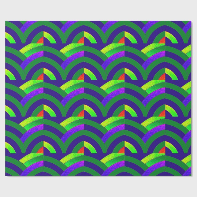 Papel De Regalo moda chevrons sofisticados y elegantes (Superficie plana)