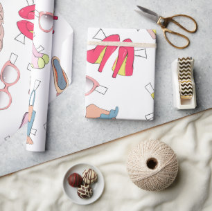 Papel De Regalo Moda Cute Girly Diva Glam