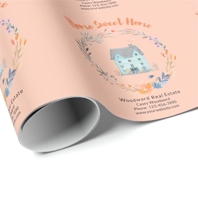 Papel De Regalo Moda de nombres personalizados de inmueble de dulc (Esquina del rollo)