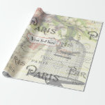 Papel De Regalo Moda de Shabby-Vintage Boda Temático de París Pers<br><div class="desc">Paquete de Fiesta de Bodas de París listo para ser personalizado según sus especificaciones de eventos. Vea toda la gama de productos que coinciden en este conjunto exclusivo y más aquí... </div>
