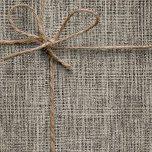Papel De Regalo Moda Elegante Burlap Realista Rústico Taupe Boda<br><div class="desc">Patrón sencillo y rústico de estilo burlap. Por favor,  tenga en cuenta que no hay una verdadera burlap usada en este diseño,  es una fotografía editada digitalmente.</div>