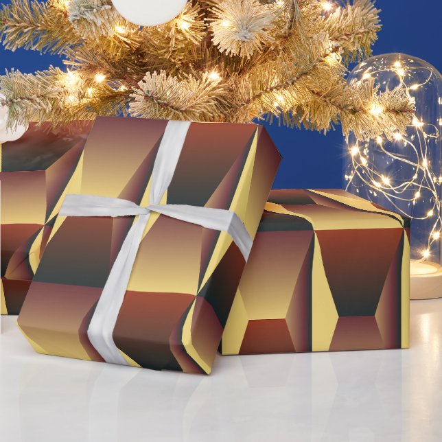 Papel De Regalo Moda elegante del patrón- Geométrica moderna elega (Vacaciones)