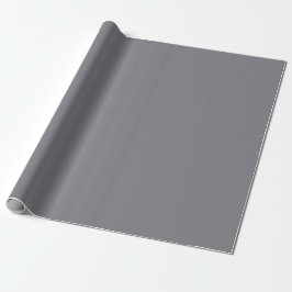 Papel De Regalo Moda elegante minimalista Llanura de Gris Sólido