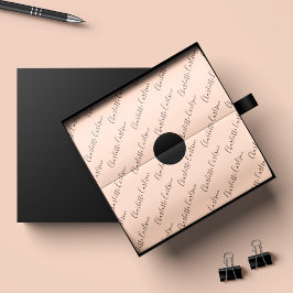 Papel De Regalo Moda empresarial minimalista guión rosa de Rubor