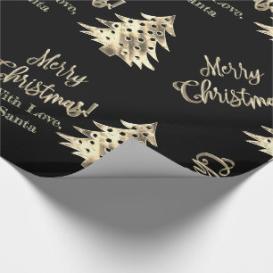 Papel De Regalo Moda moderna elegante del árbol de navidad del