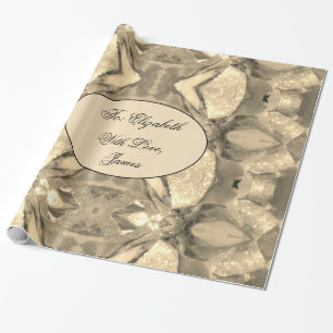 Papel De Regalo Moda moderna elegante Resumen Art Faux Gold Sparkl