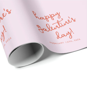 Papel De Regalo Moda Pastel Purple Happy Galentines Day Script