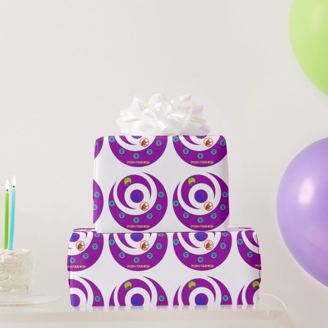 Papel De Regalo moda pomposa (Regalos de fiesta)