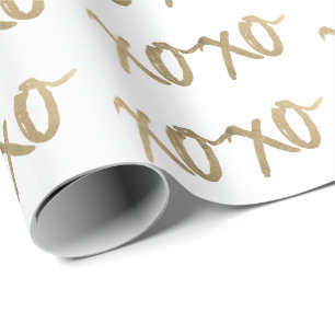 Papel De Regalo Moda XOXO Gold Brushstoke Fashion