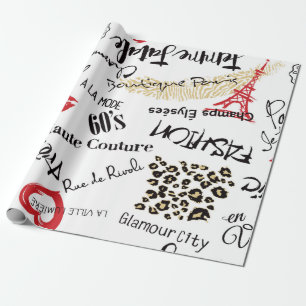 Papel De Regalo Moda y glamour de París