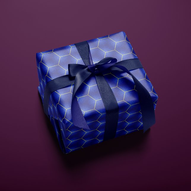 Papel De Regalo Moda y marina moderna y geométrica de oro (Subido por el creador)