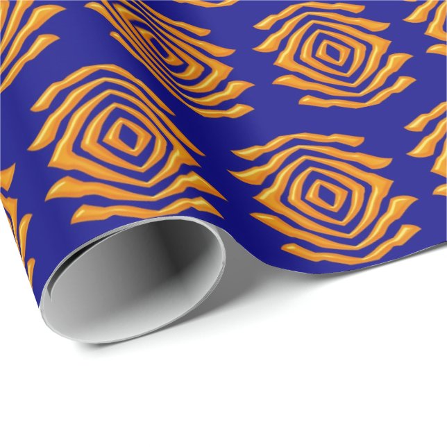 Papel De Regalo Modelo abstracto geométrico étnico (Esquina del rollo)