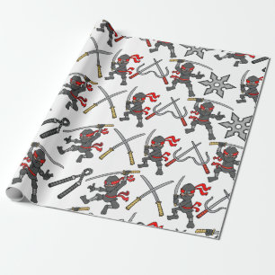 Papel De Regalo Modelo adaptable de Ninja