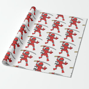 Papel De Regalo Modelo adaptable de Ninja