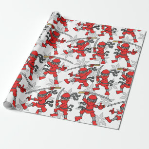 Papel De Regalo Modelo adaptable de Ninja