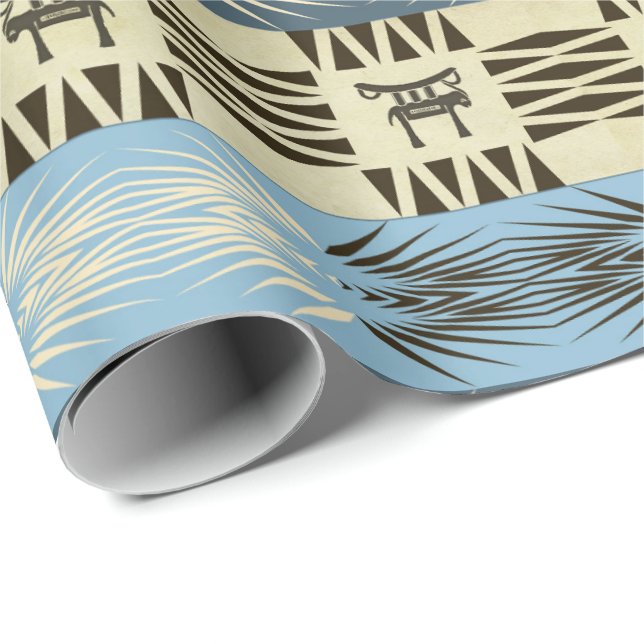 Papel De Regalo modelo africano tribal étnico (Esquina del rollo)