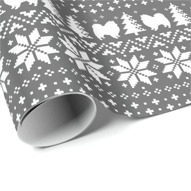 Papel De Regalo Modelo americano del suéter del navidad de los (Esquina del rollo)