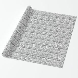 Papel De Regalo Modelo azteca geométrico abstracto 2