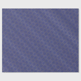 Papel De Regalo Modelo azul de medianoche del Arabesque de la