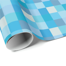 Papel De Regalo Modelo azul de Pixelated