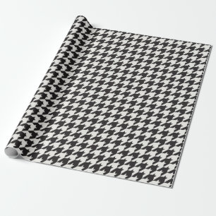 Papel De Regalo Modelo clásico de B&W Houndstooth