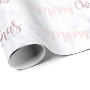 Papel De Regalo Modelo color de rosa elegante del oro y de mármol