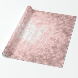 Papel De Regalo modelo color de rosa femenino sofisticado elegante