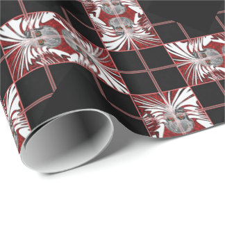 Papel De Regalo Modelo colorido del cráneo