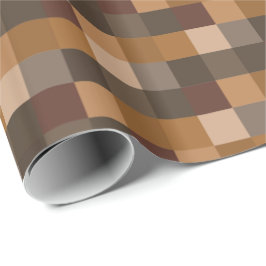 Papel De Regalo Modelo de Brown Pixelated