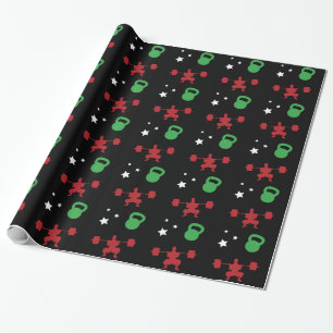 Papel De Regalo Modelo de estrellas de HeavyLifting Kettlebell