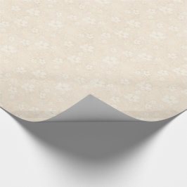 Papel De Regalo Modelo de flores poner crema romántico