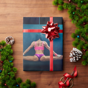 Papel De Regalo Modelo De Gimnasio Femenino Split Thunder_Cove